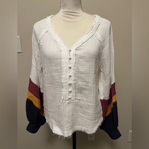 White Bohemian Top by Fate